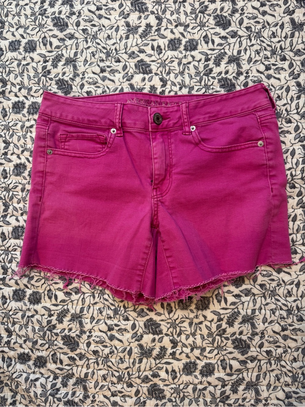 American Eagle Outfitters Fuchsia Denim Shorts